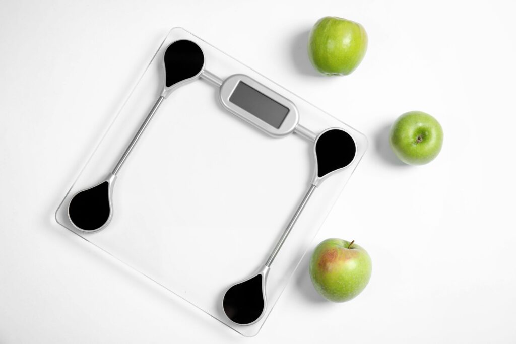 Body composition scales with apples